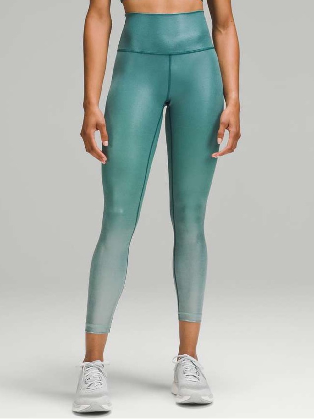 Lululemon Wunder Train High-Rise Tight 25" In Gradient Foil Forest/Storm Teal